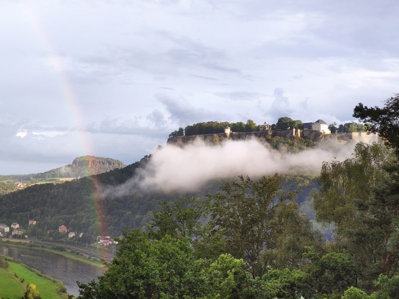 Blick zur Festung Königstein